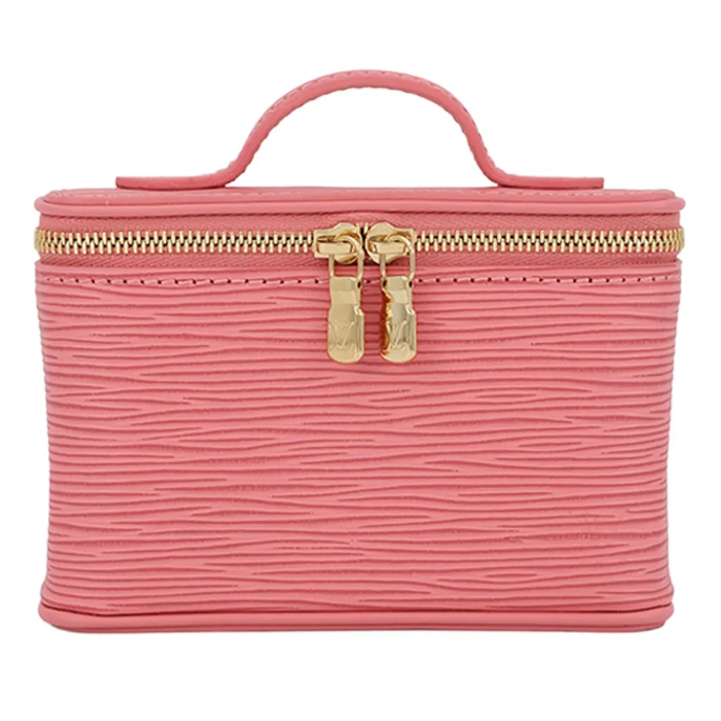 Louis Vuitton Epi Nice Beauty Vanity Bag Pink Leather Very good - Front View