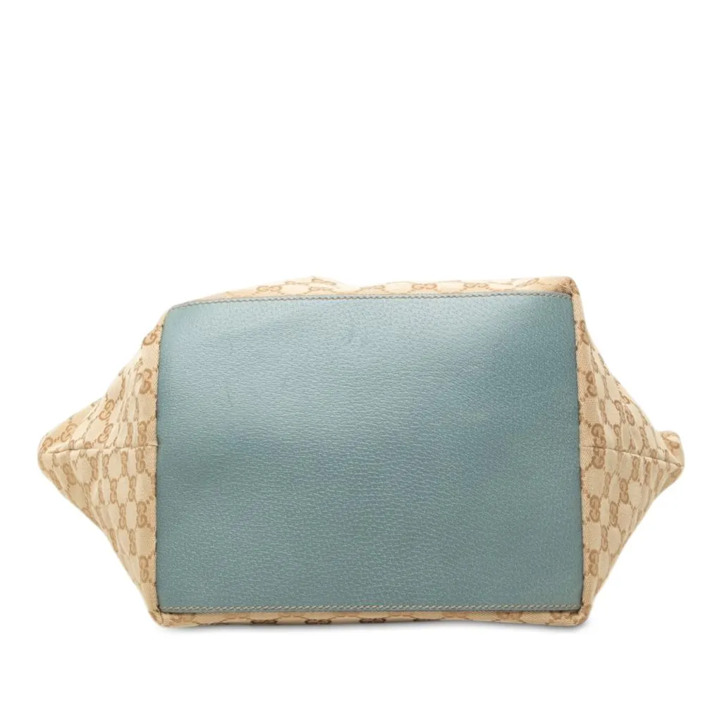 Gucci GG Canvas Web Tote Beige Canvas Very good - Inside View