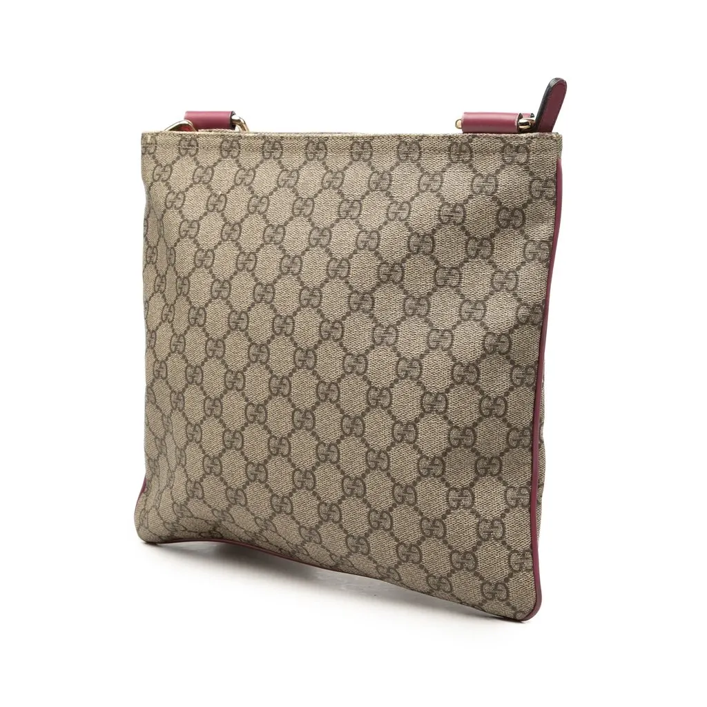 Gucci GG Supreme Crossbody Beige Canvas Good - Back View