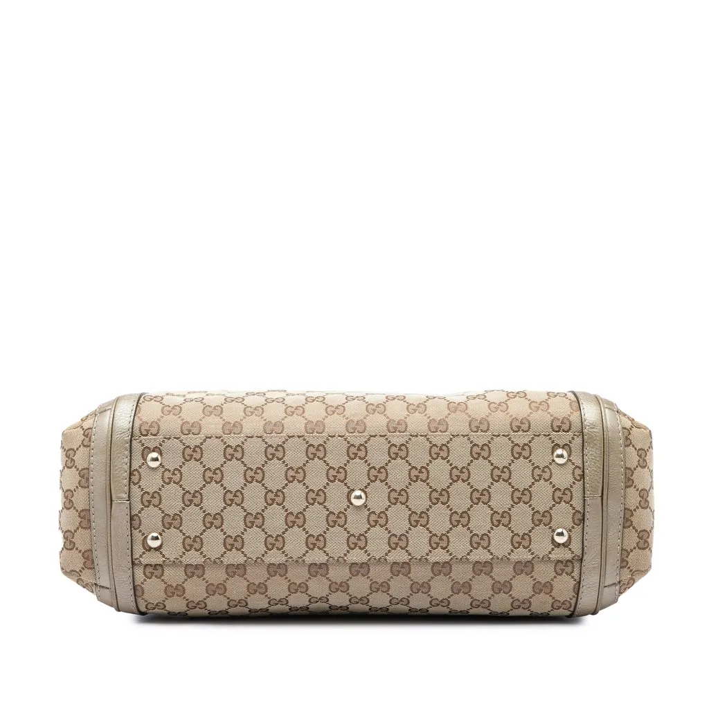 Gucci GG Canvas Bella Satchel Beige Very good - Inside View