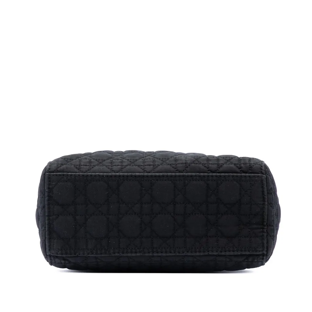 Dior Mini Nylon Microcannage Lady Dior Black Polyamide Very good - Inside View