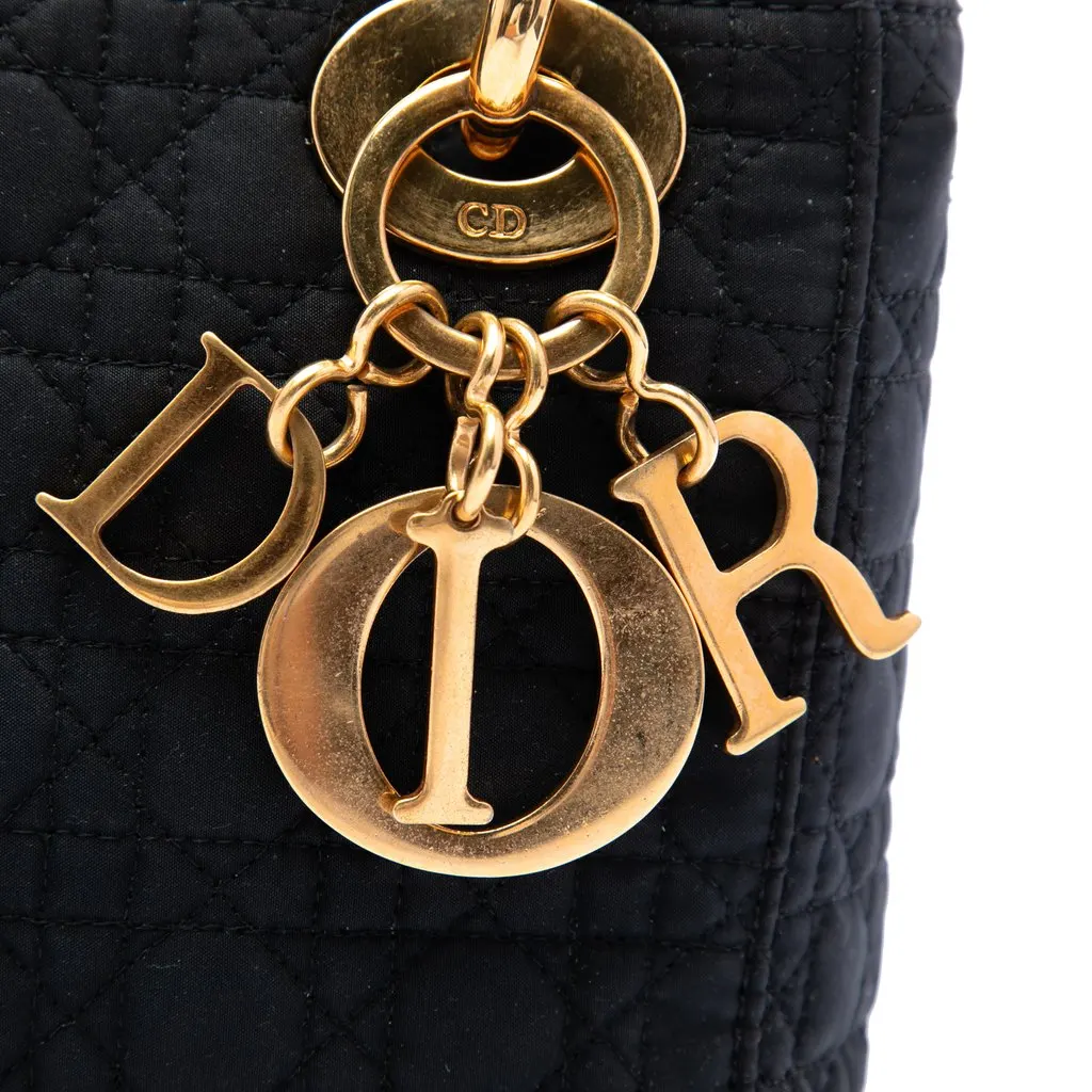 Dior Mini Nylon Microcannage Lady Dior Black Polyamide Very good - Box View