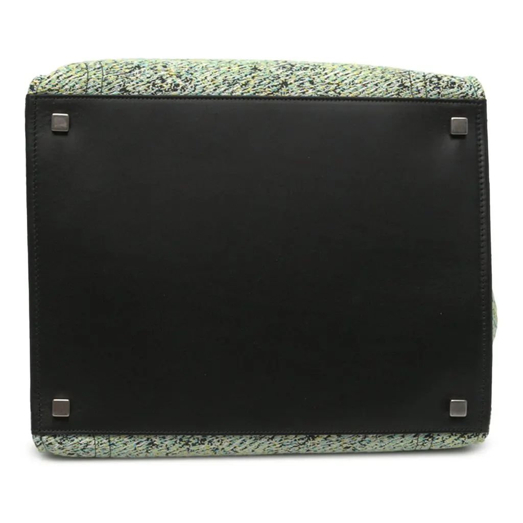 Celine Medium Tweed Phantom Luggage Tote Green Tweed Very good - Inside View