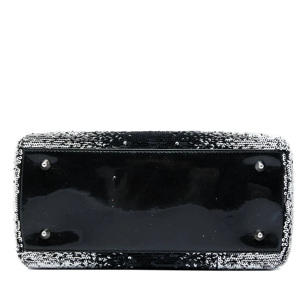 Dior Medium Sequins Lady Dior Black Very good - Inside View