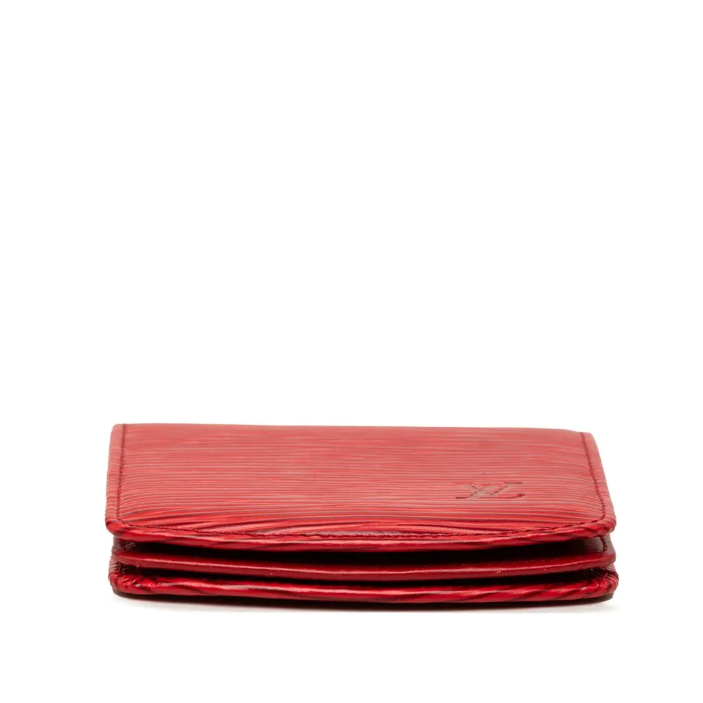 Louis Vuitton Epi Coin Pouch Red Leather Good - Inside View