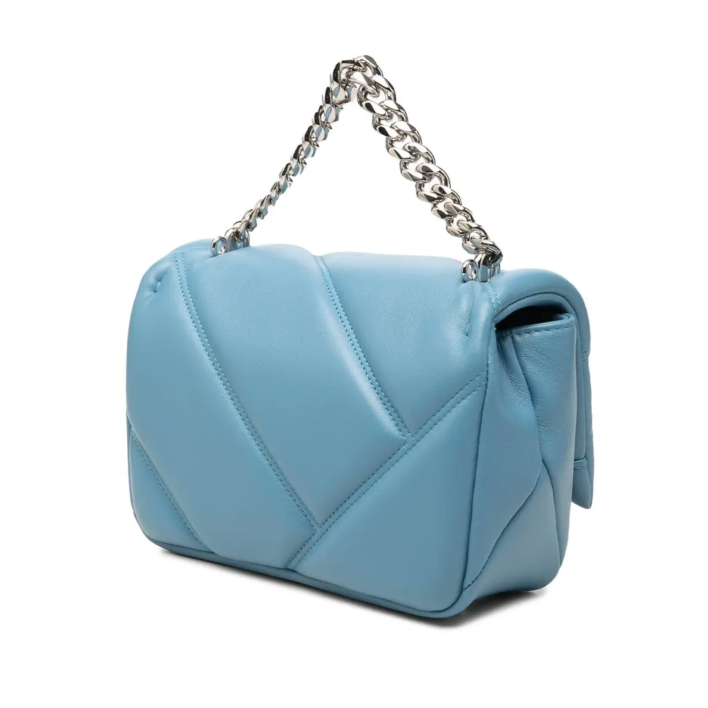 Bvlgari Mini Leather Serpenti Cabochon Satchel Blue Leather Good - Back View