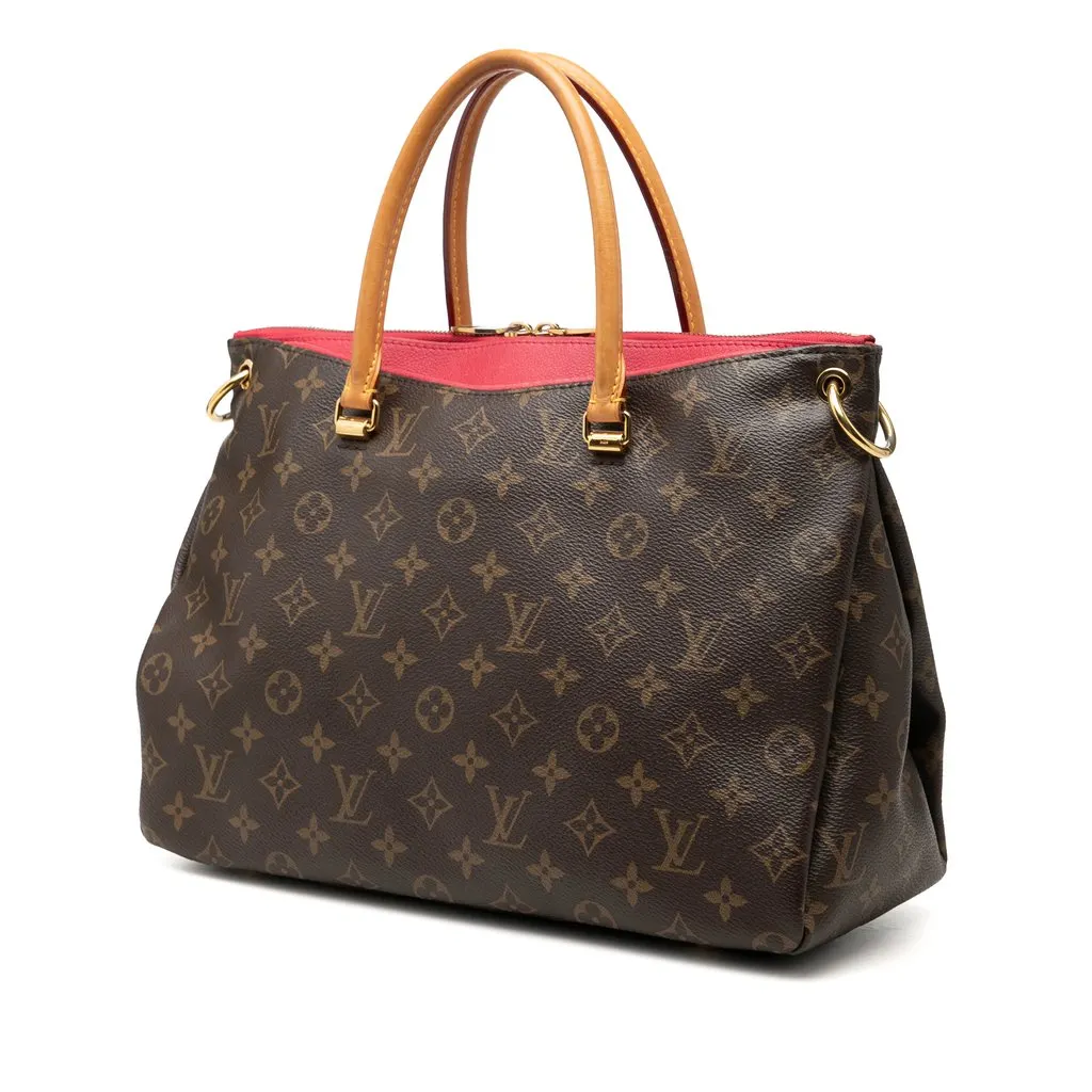 Louis Vuitton Monogram Pallas MM Brown Very good - Back View