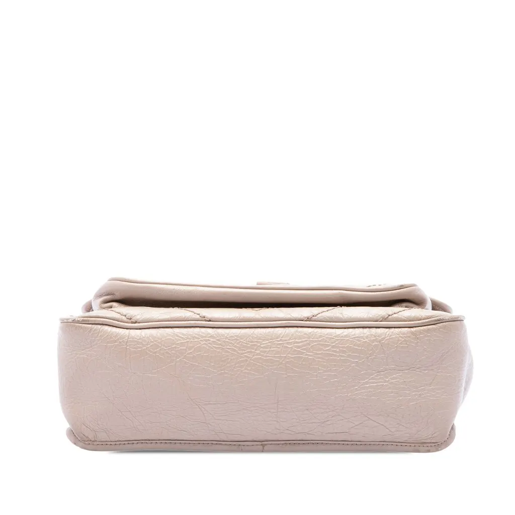 Saint Laurent Medium Crinkled Calfskin Niki Beige Leather Very good - Inside View