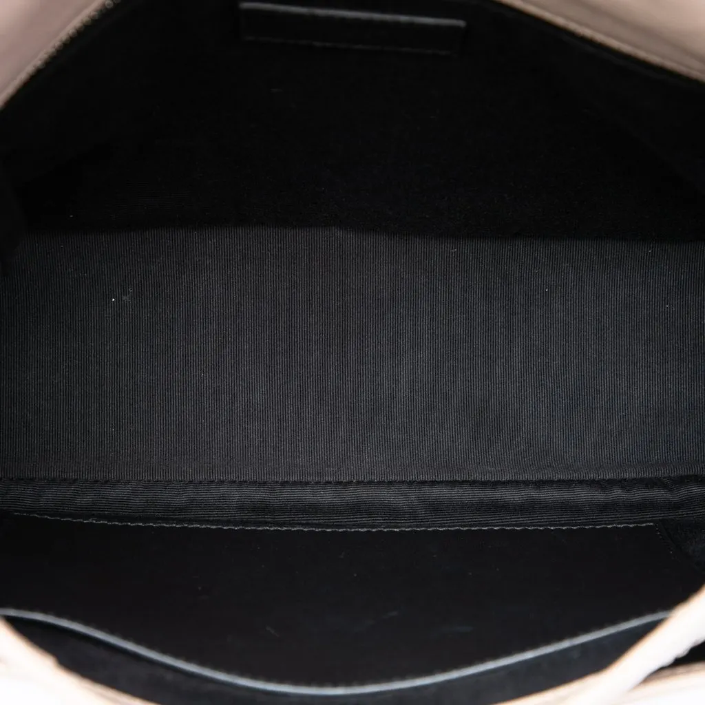 Saint Laurent Medium Crinkled Calfskin Niki Beige Leather Very good - Model View