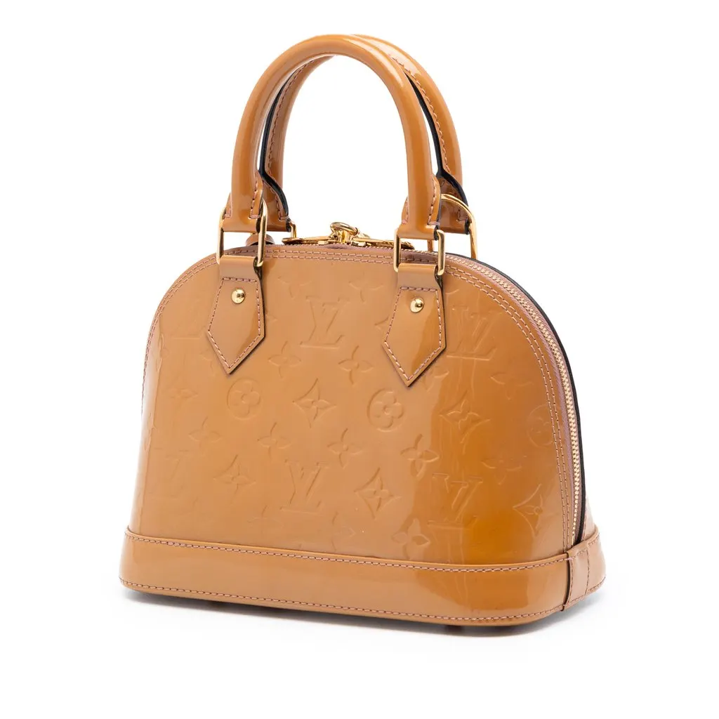 Louis Vuitton Monogram Vernis Alma BB Brown Leather Very good - Back View