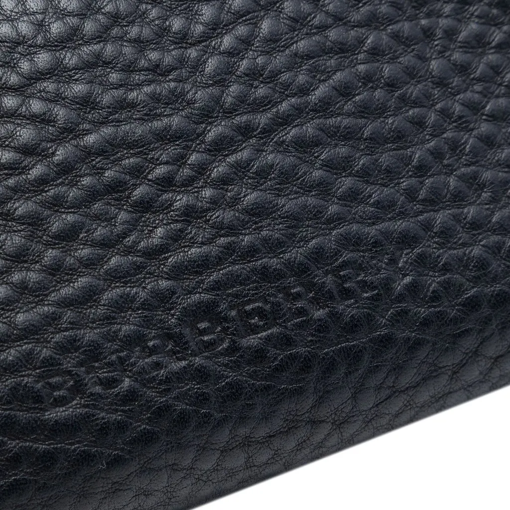Burberry Mini Grainy Calfskin Rossett Crossbody Black Leather Very good - Box View