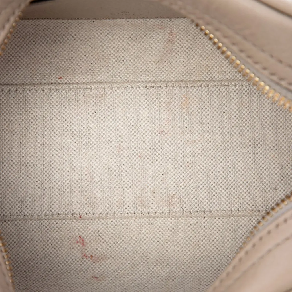 Gucci Mini GG Supreme Web Ophidia Satchel Beige Good - Model View