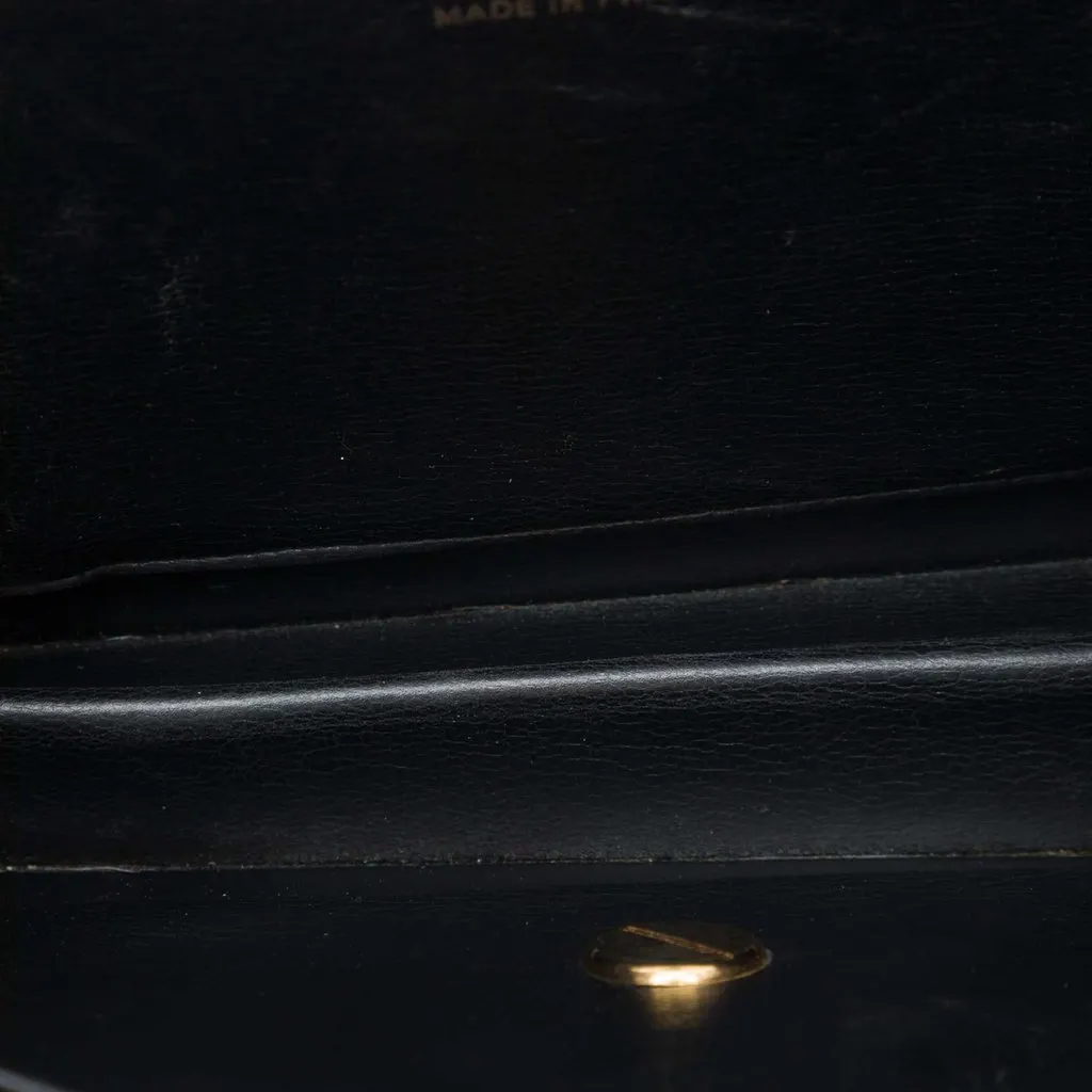 Dior Leather Chain Crossbody Black Leather Very good - Model View