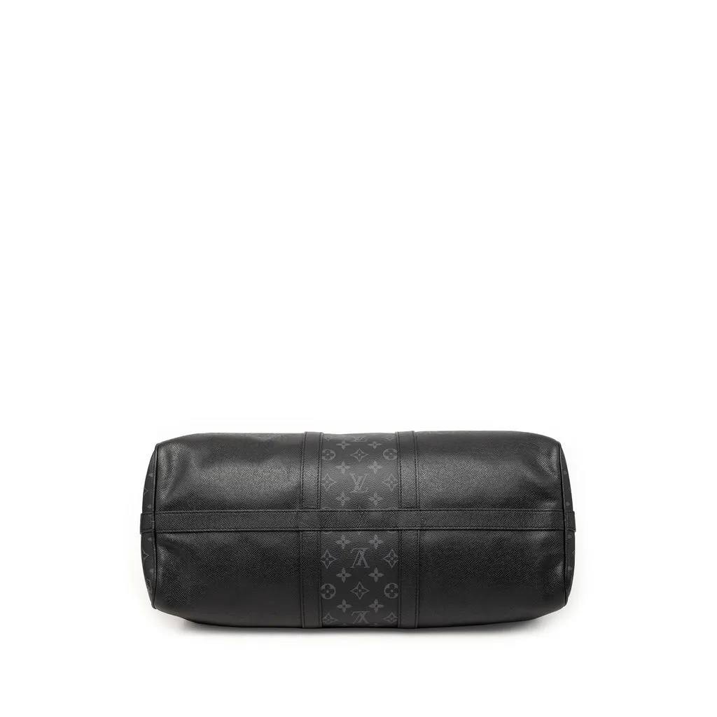 Louis Vuitton Taiga Keepall Bandouliere 50 Black Leather Very good - Inside View