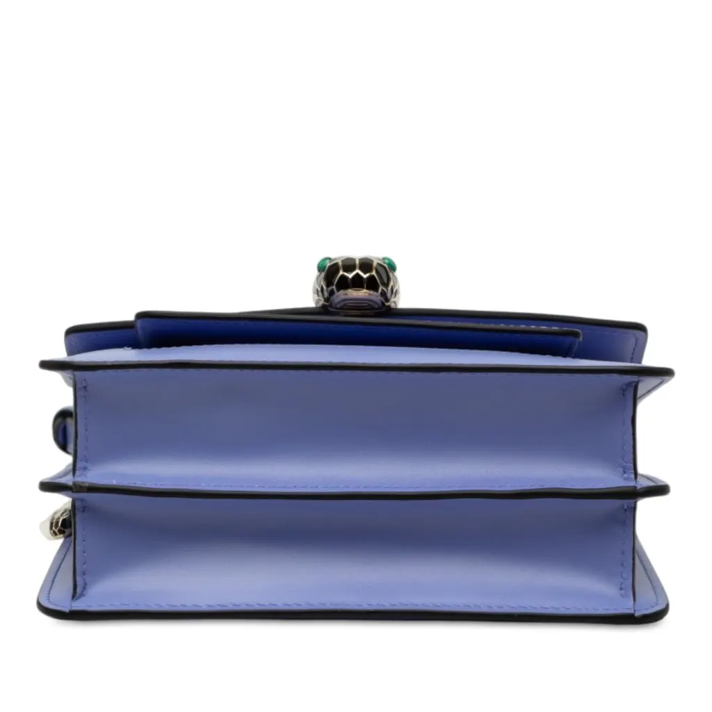 Bvlgari Calfskin Serpenti Forever Crossbody Purple Leather Very good - Inside View