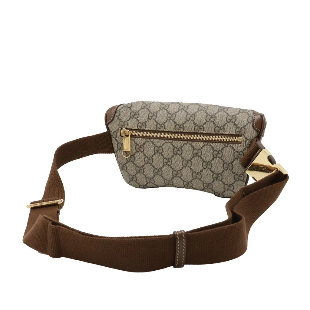 Gucci GG Supreme Interlocking G Belt Bag Beige Very good - Back View