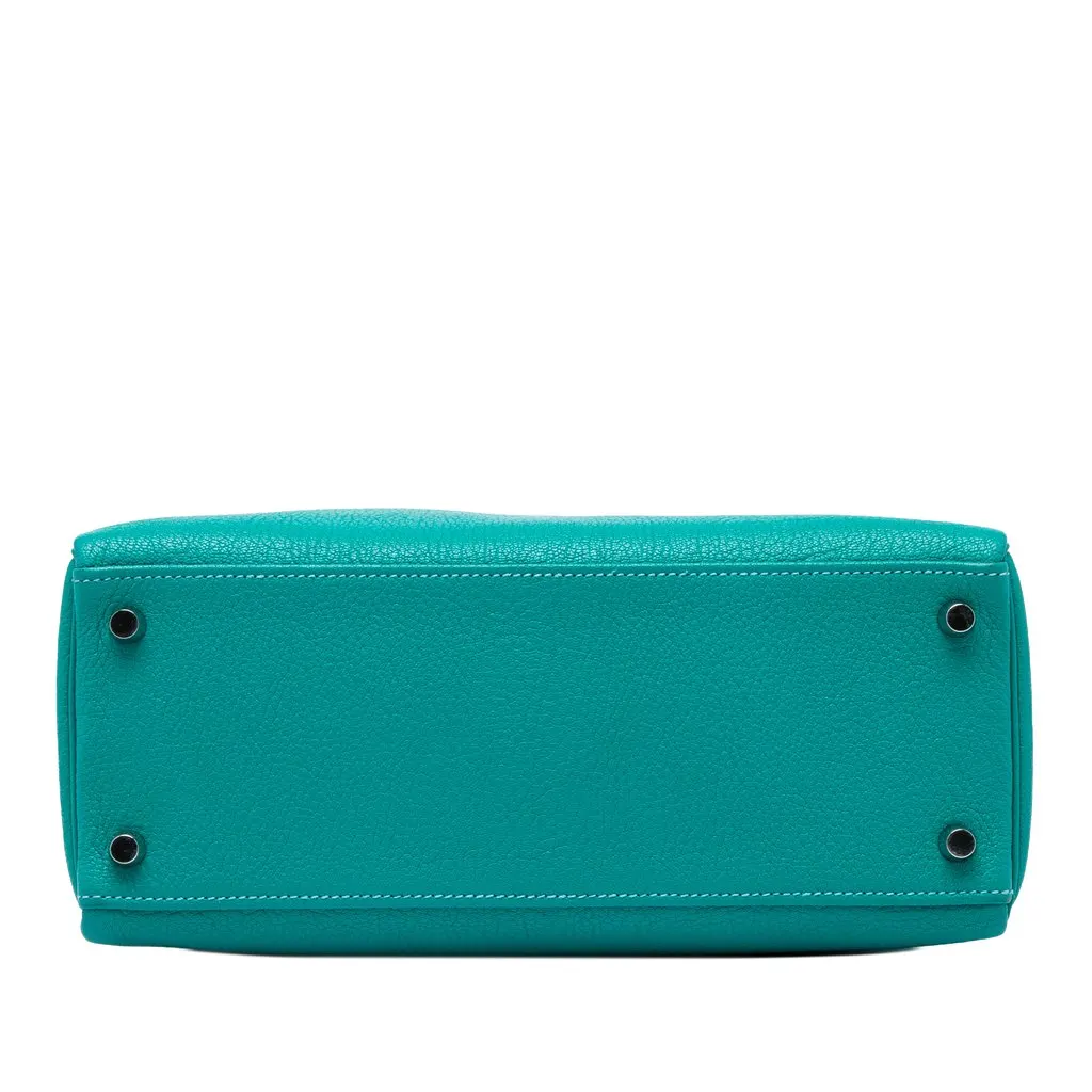 Hermès Clemence Kelly II Retourne 28 Blue Leather Very good - Inside View