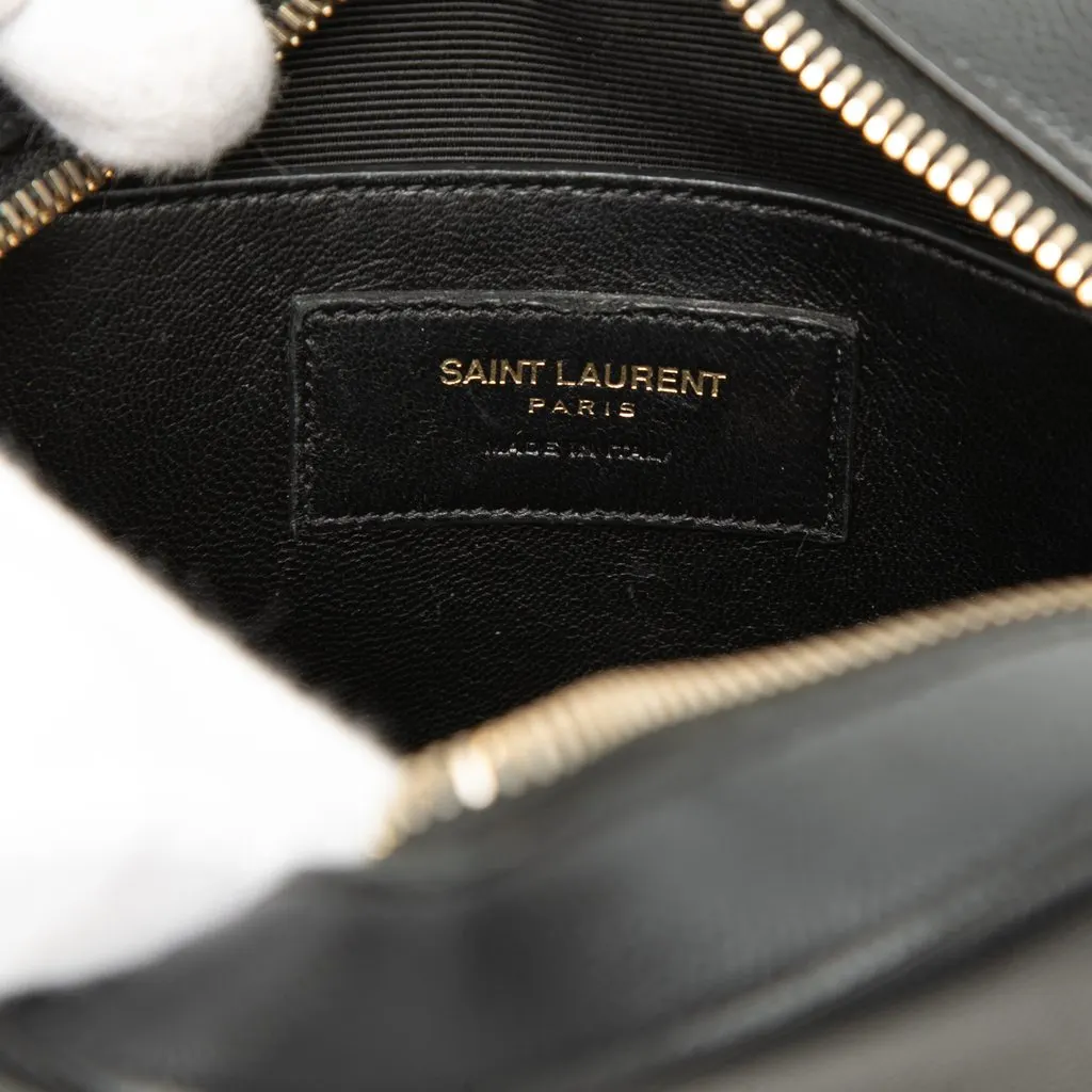 Saint Laurent Small Grain De Poudre Classic Monogram Camera Bag Black Leather Very good - Box View
