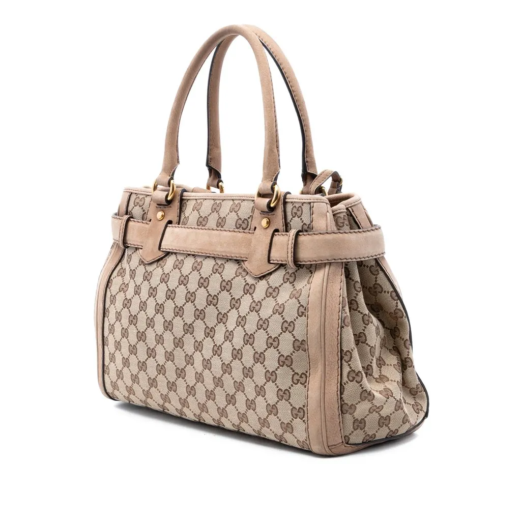 Gucci GG Canvas Running Tote Beige Very good - Back View
