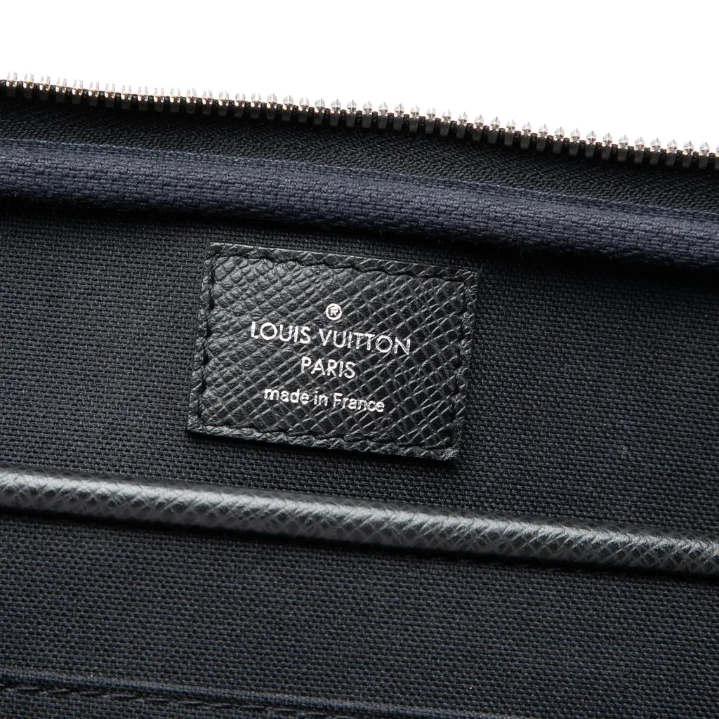 Louis Vuitton Taiga Porte Ordinateur Odessa Black Leather Very good - Box View