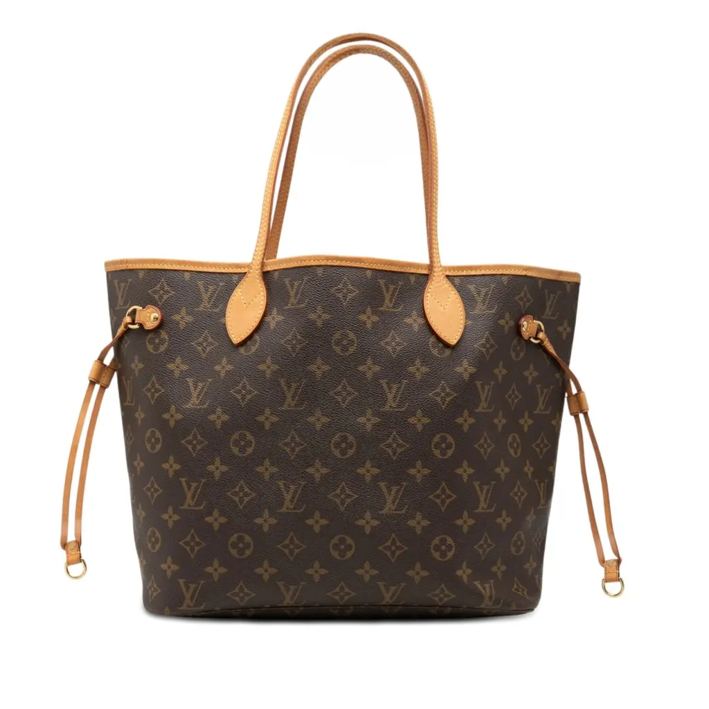 Louis Vuitton Monogram Neverfull MM Brown Very good - Front View