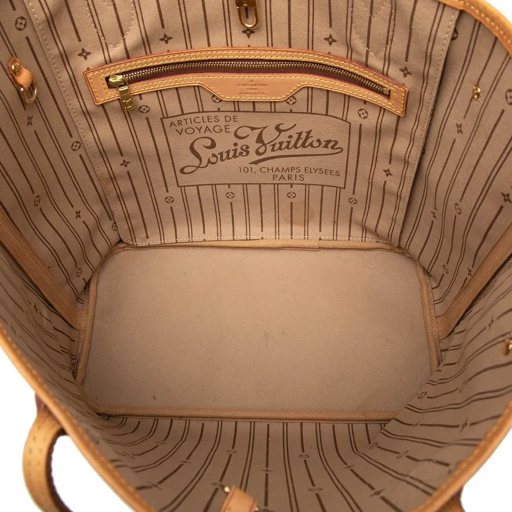 Louis Vuitton Monogram Neverfull MM Brown Very good - Model View