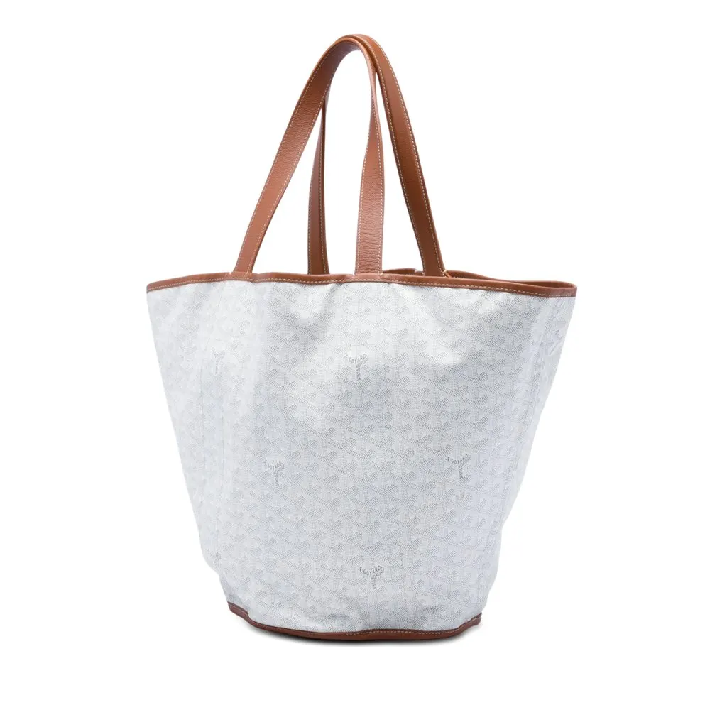 Goyard Goyardine Reversible Belharra Tote White Very good - Back View