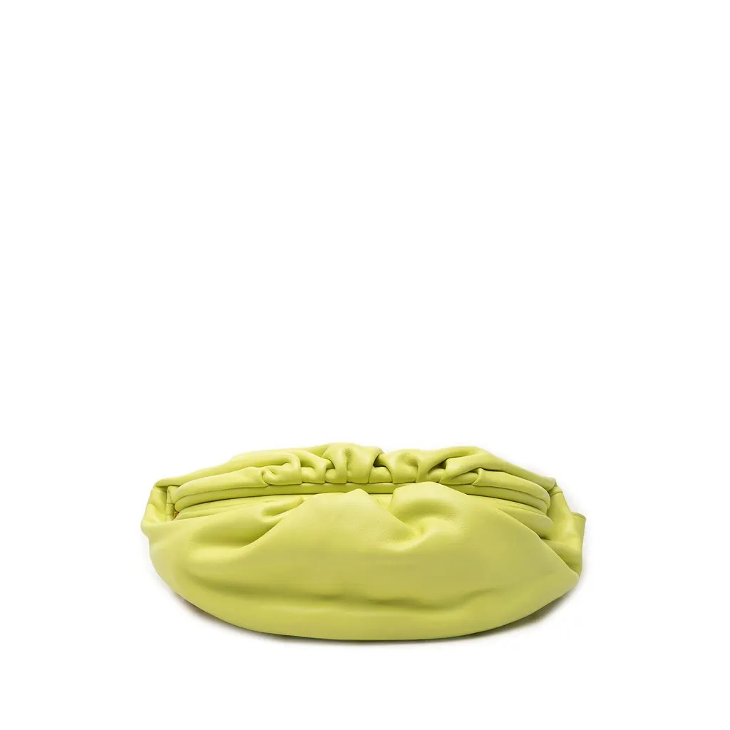 Bottega Veneta Lambskin Belt Chain Pouch Green Leather Very good - Inside View