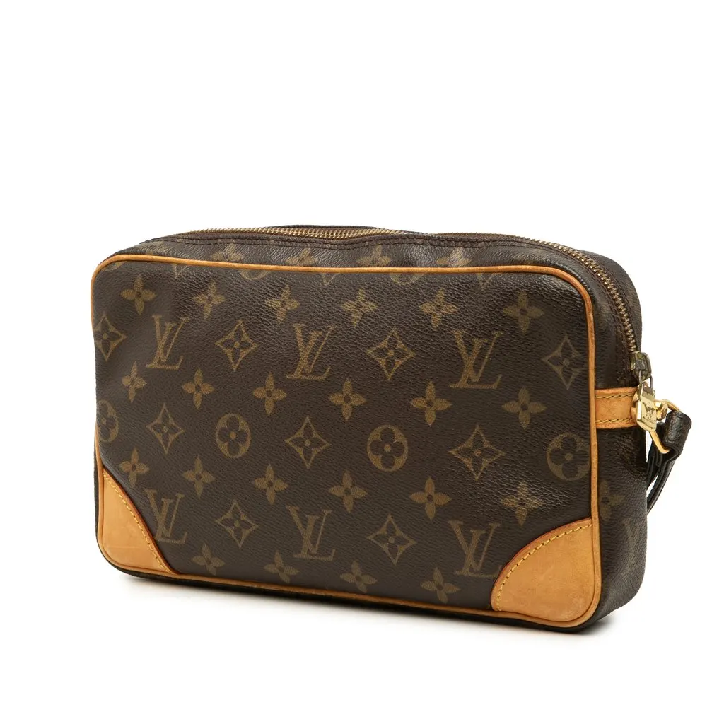 Louis Vuitton Monogram Marly Dragonne GM Brown Canvas Good - Back View