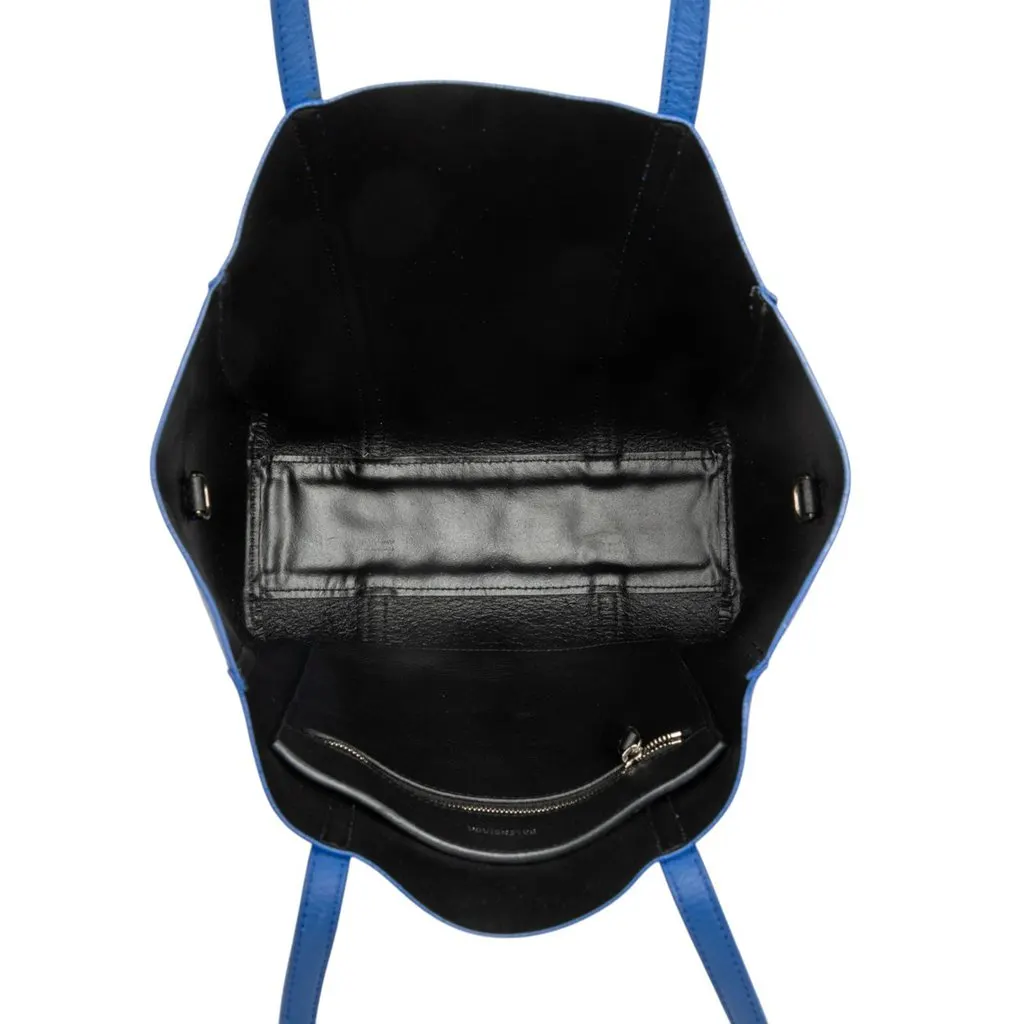 Balenciaga Leather Everyday Tote XS Blue Leather Good - Model View