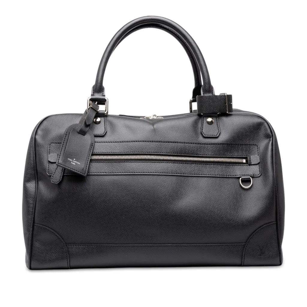 Louis Vuitton Taiga Stanislav Black Leather Good - Front View