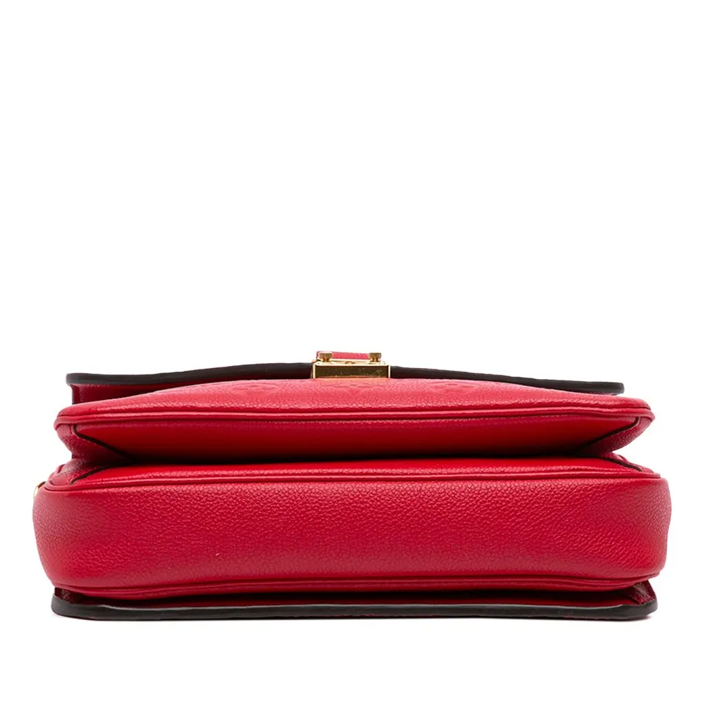 Louis Vuitton Monogram Empreinte Pochette Metis Red Leather Good - Inside View
