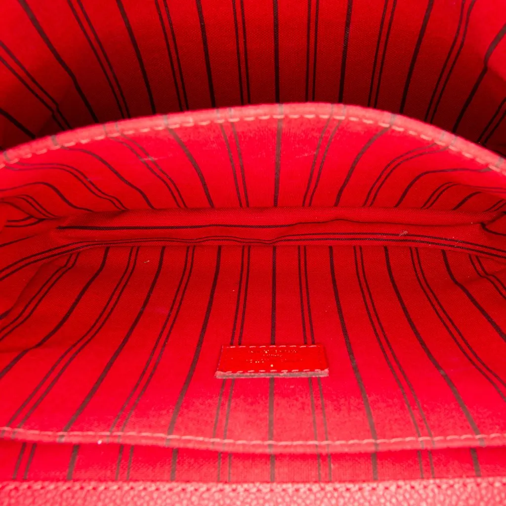 Louis Vuitton Monogram Empreinte Pochette Metis Red Leather Good - Model View