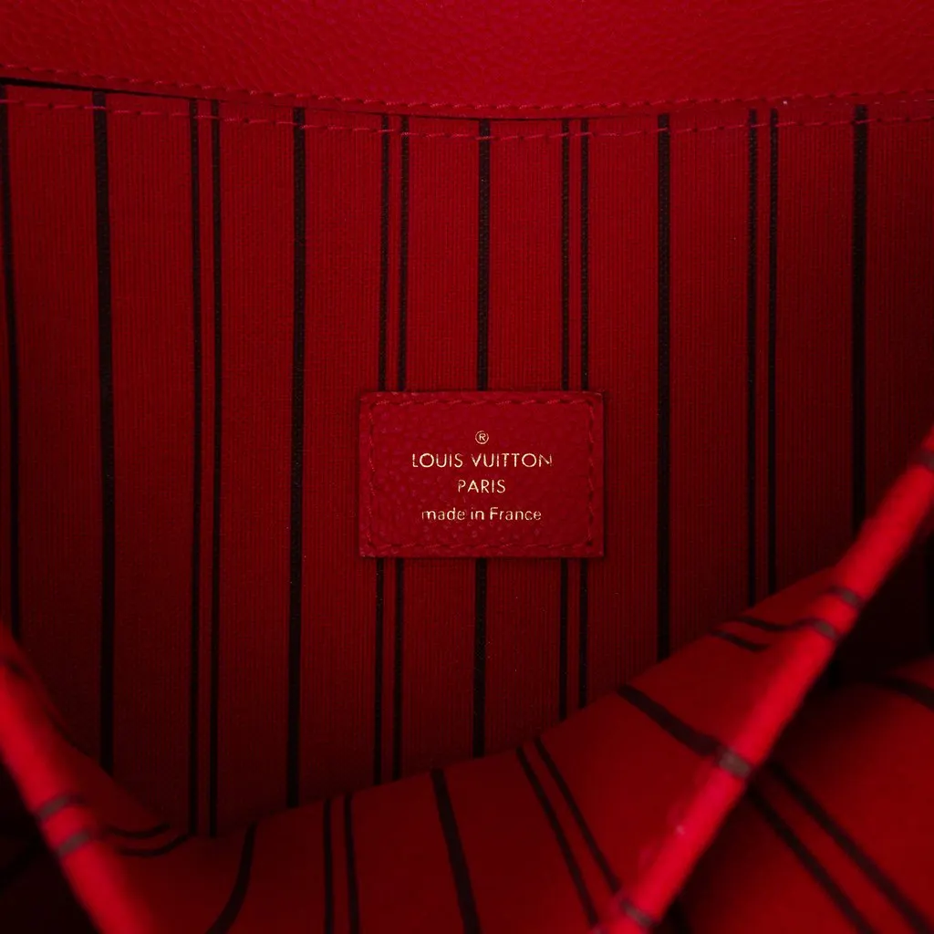 Louis Vuitton Monogram Empreinte Pochette Metis Red Leather Good - Box View
