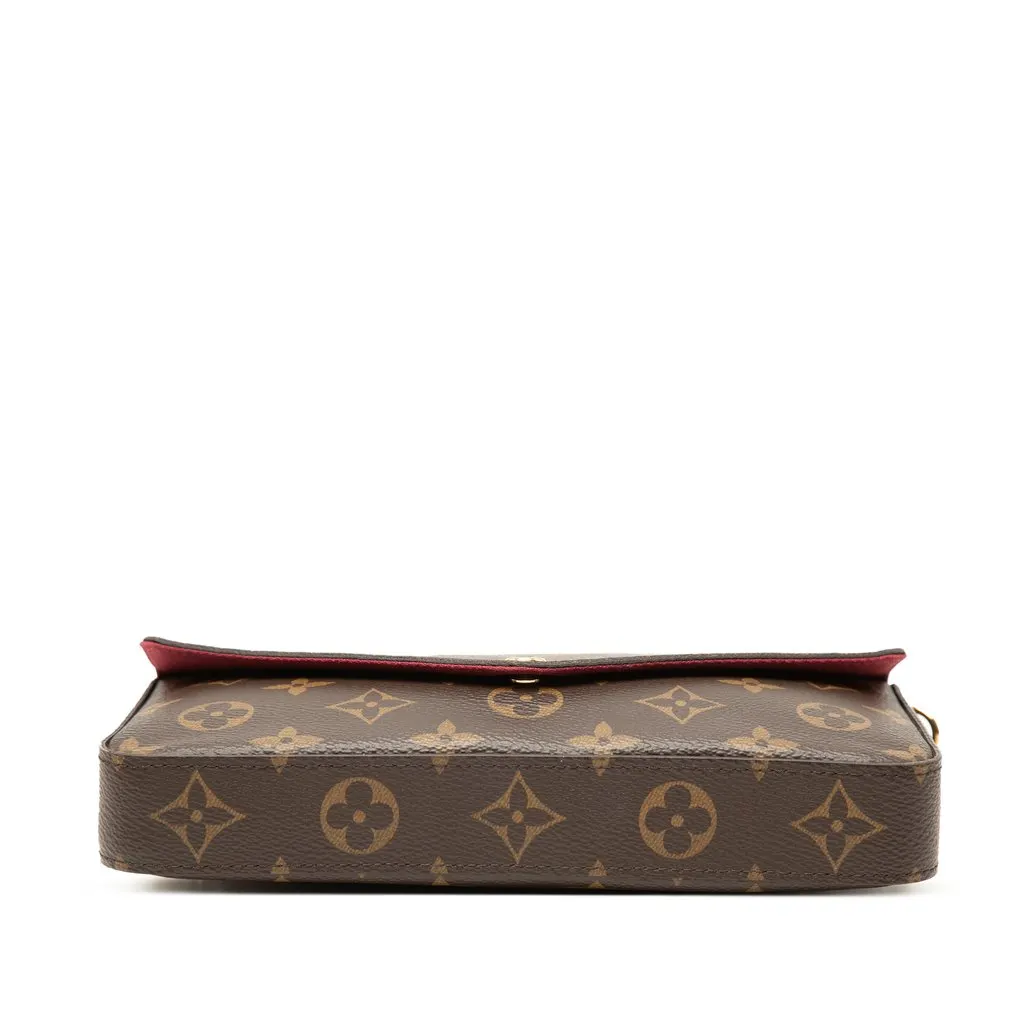 Louis Vuitton Monogram Pochette Felicie Brown Very good - Inside View