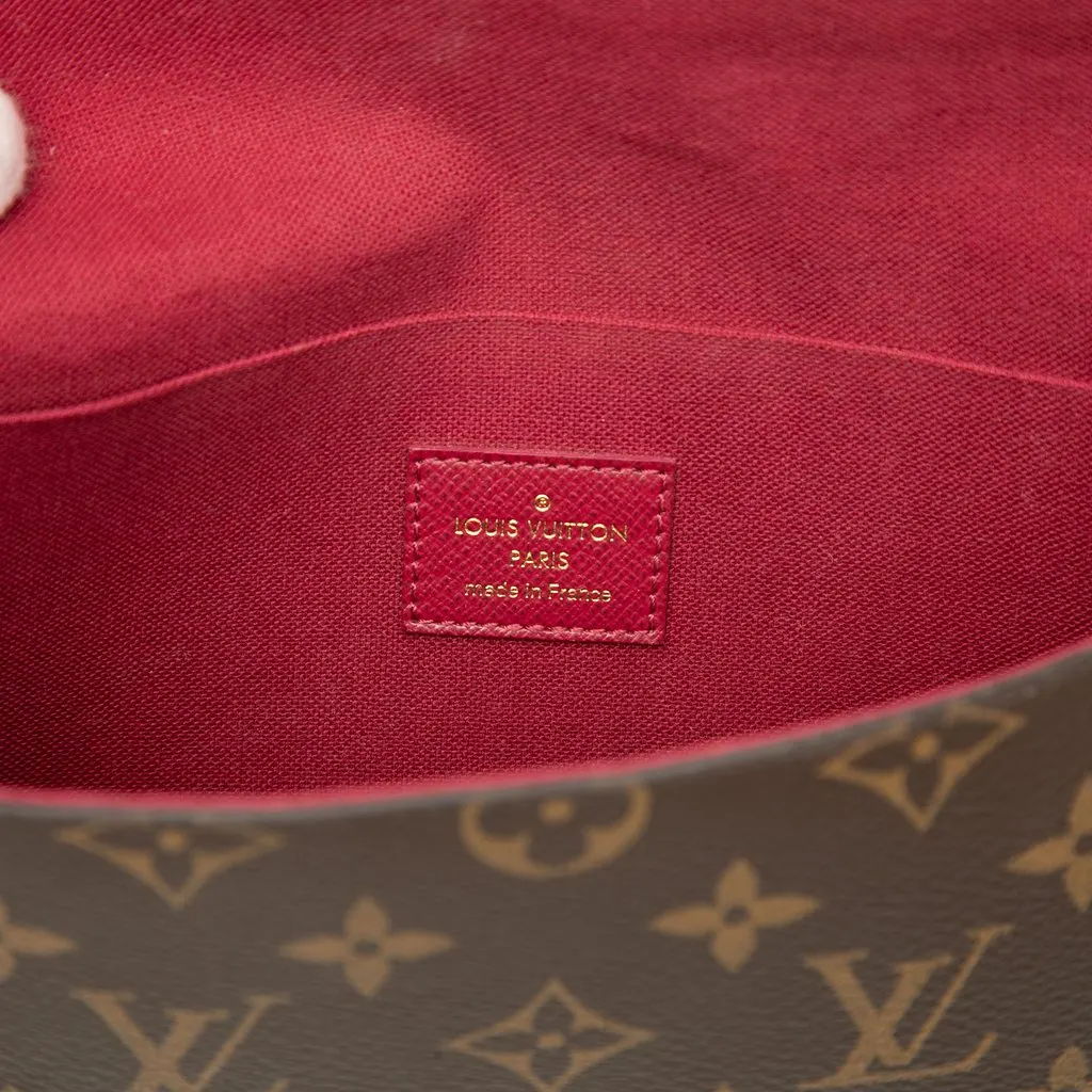 Louis Vuitton Monogram Pochette Felicie Brown Very good - Box View