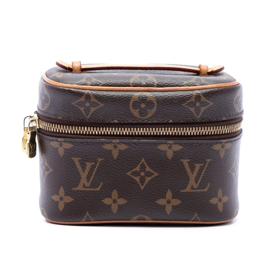 Louis Vuitton Monogram Nice Nano Vanity Case Brown Very good - Front View