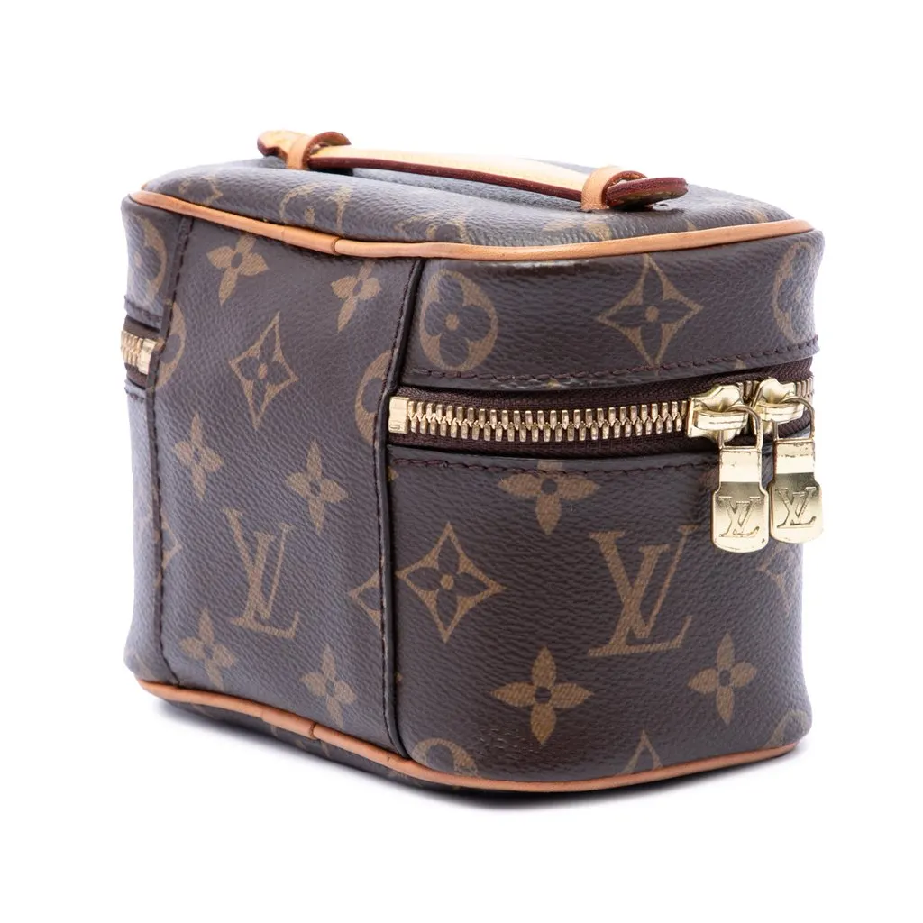 Louis Vuitton Monogram Nice Nano Vanity Case Brown Very good - Back View