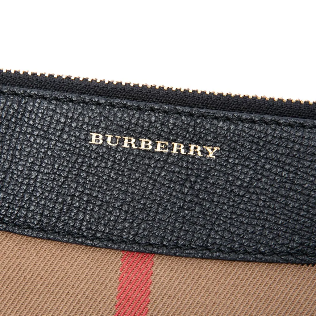 Burberry Mega Check Canvas Derby Peyton Crossbody Brown Very good - Box View