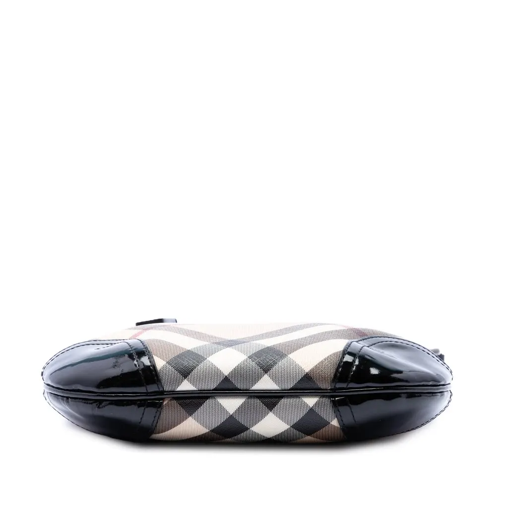 Burberry Supernova Check Coated Canvas Dryden Crossbody Beige Very good - Inside View