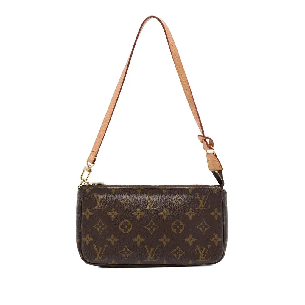 Louis Vuitton Monogram Pochette Accessoires Brown Canvas Very good - Front View