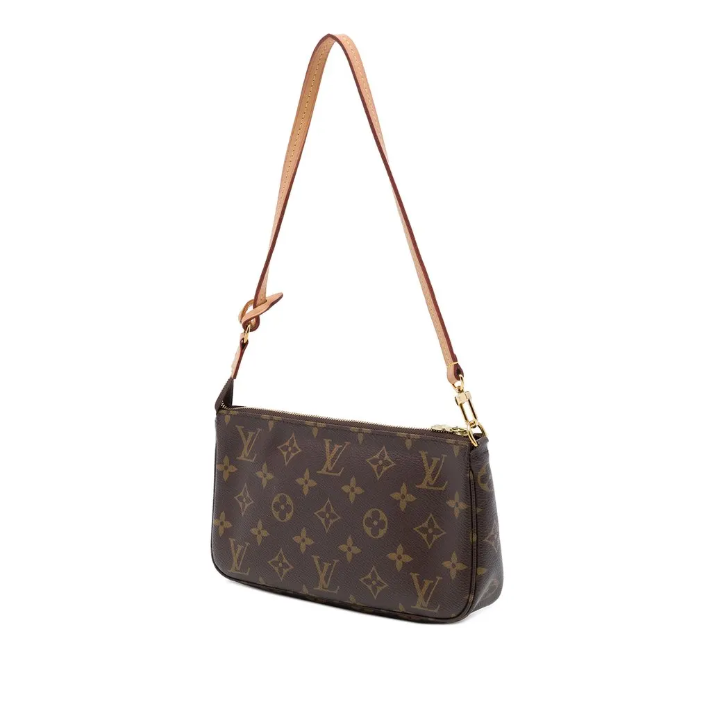 Louis Vuitton Monogram Pochette Accessoires Brown Canvas Very good - Back View