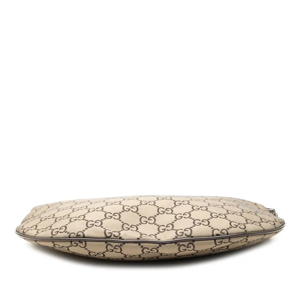 Gucci GG Canvas Shoulder Bag Beige Canvas Good - Inside View