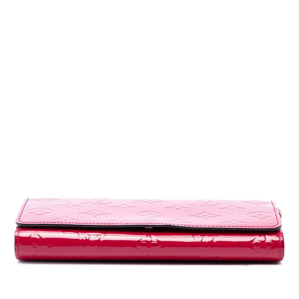 Louis Vuitton Monogram Vernis Chain Wallet Pink Leather Very good - Inside View