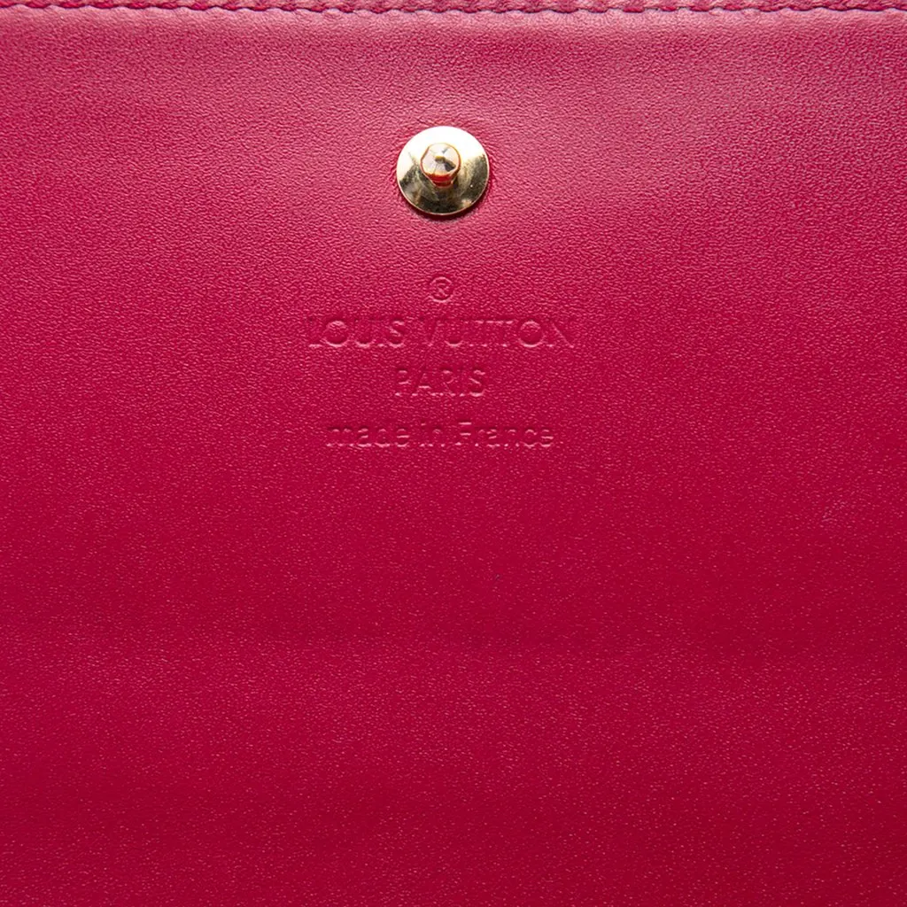 Louis Vuitton Monogram Vernis Chain Wallet Pink Leather Very good - Box View