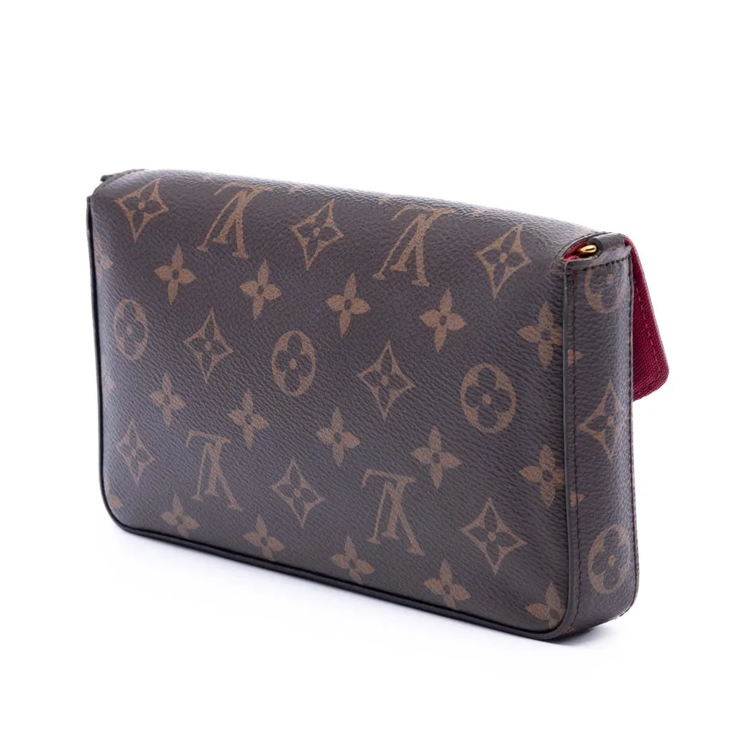 Louis Vuitton Monogram Pochette Felicie Brown Very good - Back View