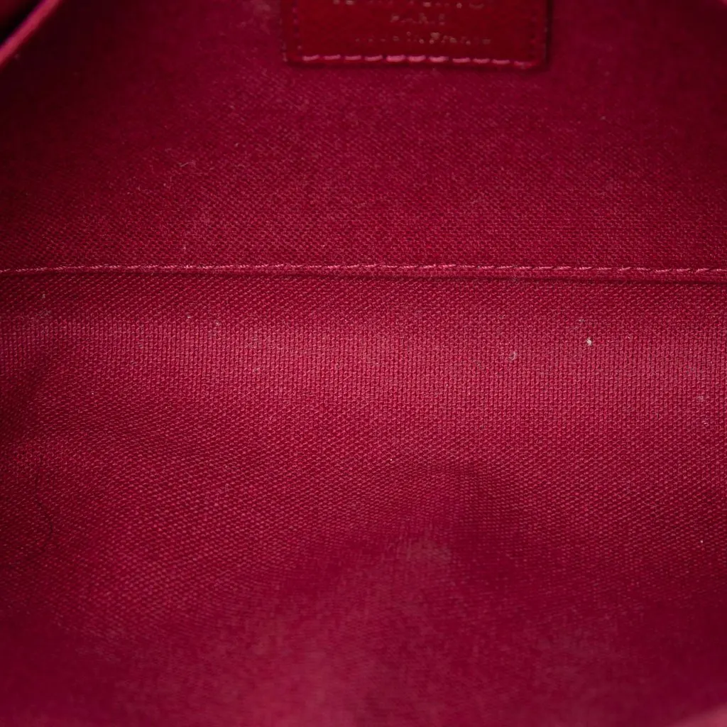 Louis Vuitton Monogram Pochette Felicie Brown Very good - Model View