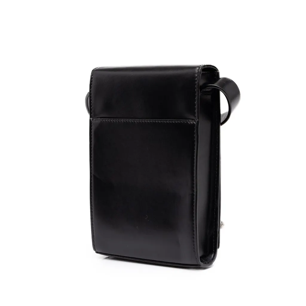 Alexander McQueen Studded Leather Skull Four Ring Crossbody Black Leather Very good - Back View