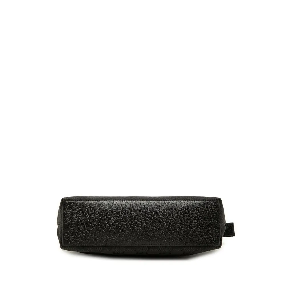 Gucci GG Canvas Cosmetic Pouch Black Canvas Good - Inside View