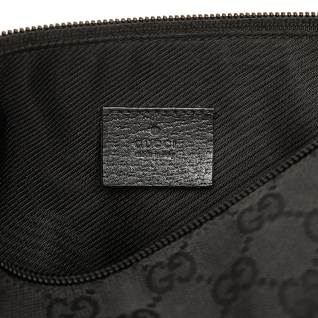 Gucci GG Canvas Cosmetic Pouch Black Canvas Good - Box View